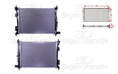 Wisco 3113575-00 Water Radiator Brazing At 500X368x16 Hyundai i20 1.2. Accent Blue 1.4 11 > . Rio — Radiators & Fans
