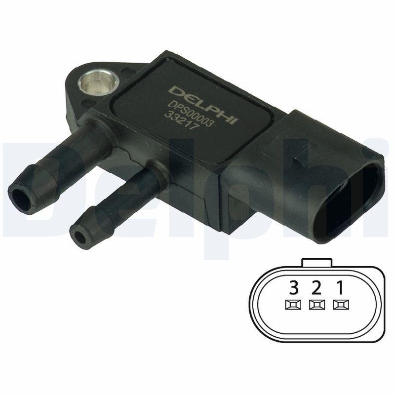 Delphi DPS00003 Pressure Sensor 05-Passat-Jtt 2.0 TDI T.Porter.T5 2.5Tdi — Vehicle Sensors & Switches