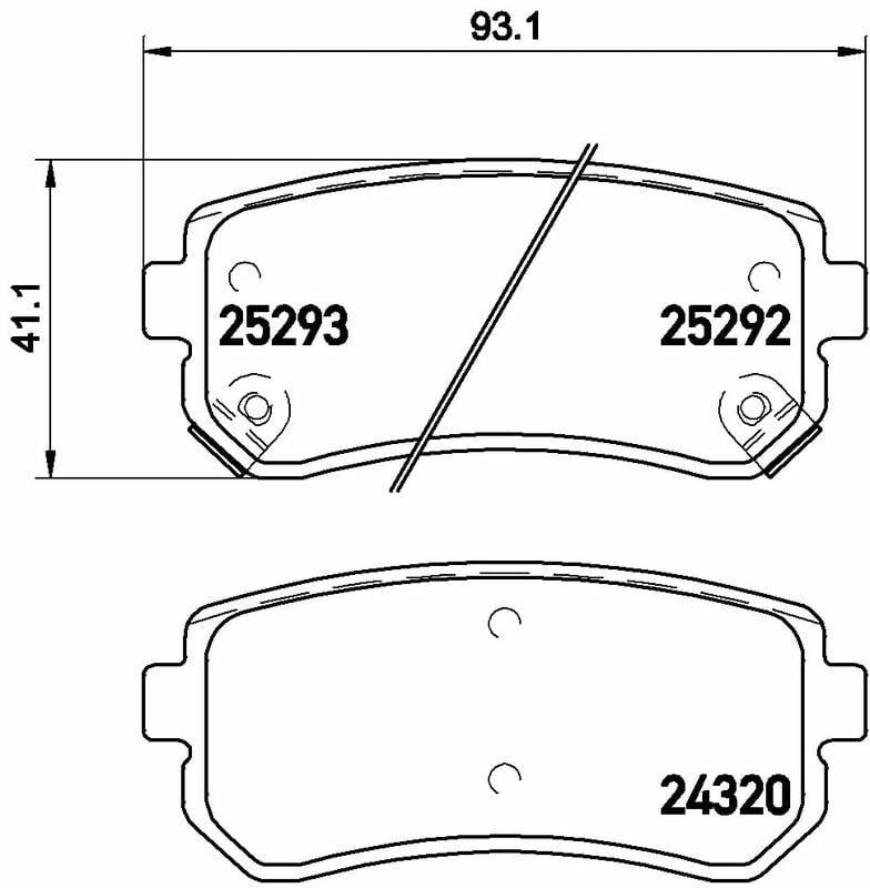 BREMBO P30051 Brake Pads - Compatible with Era i30, i20 and 2 more models