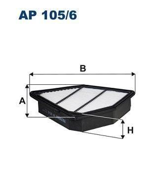 filtron-ap105-6-air-filter, premium-air-filter-for-vehicles FILTRON Air Filter AP105-6 - Premium 15-Cr-V 1.6İ-Dtec 4Wd | 9.84 in x 8.66 in x 1.96 in FILTRON Air Filter AP105-6 air-filter, filtron, automotive-parts, engine-performance, car-maintenance, vehicle-accessories, car-owners, auto-parts, car-replacement-parts, ai-generated
