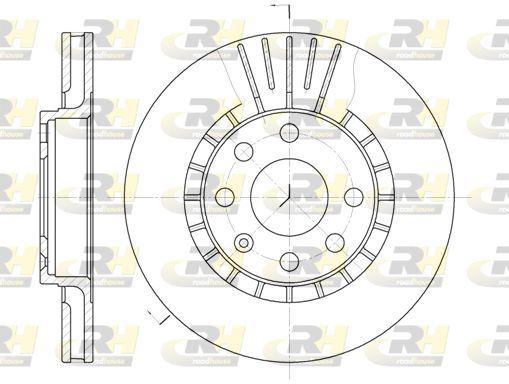 ROADHOUSE 6178.10 Brake Disc Lanos 11 05 — Brake Rotors & Drums