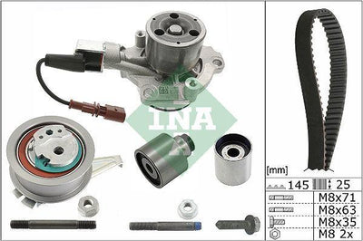 INA Timing Belt & Water Pump Assembly - 530065030 for Golf VII 1.6 TDI — Water Pump & Thermostat