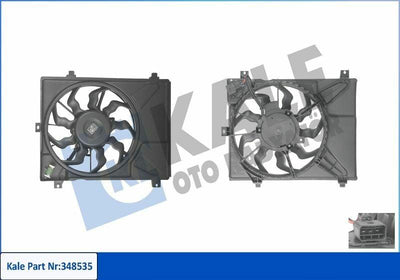 KALE Fan Motor - Cooling System for 08-12 i10 1.1Crdi with AC — Motors, Pumps & Antennas