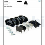 Delphi Front Brake Pads LP2069 for Ford Fiesta (2008-Present)