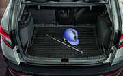 skoda karoq original cargo tray, durable cargo tray for skoda karoq 2018-2022 VAG Original Skoda Karoq Cargo Tray - Durable Protection for Your Vehicle | 2018-2022 Model Skoda Karoq Original Cargo Tray - 2018-2022 skoda, karoq, cargo-tray, trunk-mat, original-accessory, vag, car-interior, vehicle-protection, durable, ai-generated