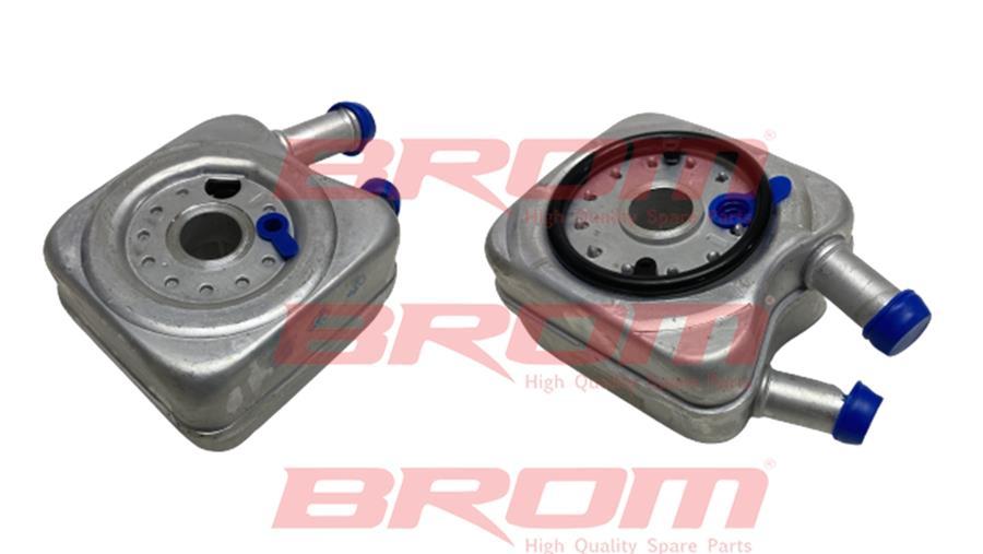 BROM VW5002 Oil Cooler Bora Golf IV-VI Jetta Passat Polo Touran Caddy A3 A4 A6 A8 Altea Ibiza Leon Octavia Fabia — Oil System