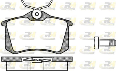 ROADHOUSE 2263.00 Brake Pad Rear Vag Golf3-Golf4-Golf5-Jetta-Passat-A3-Toledo-Octavia — Brake Pads