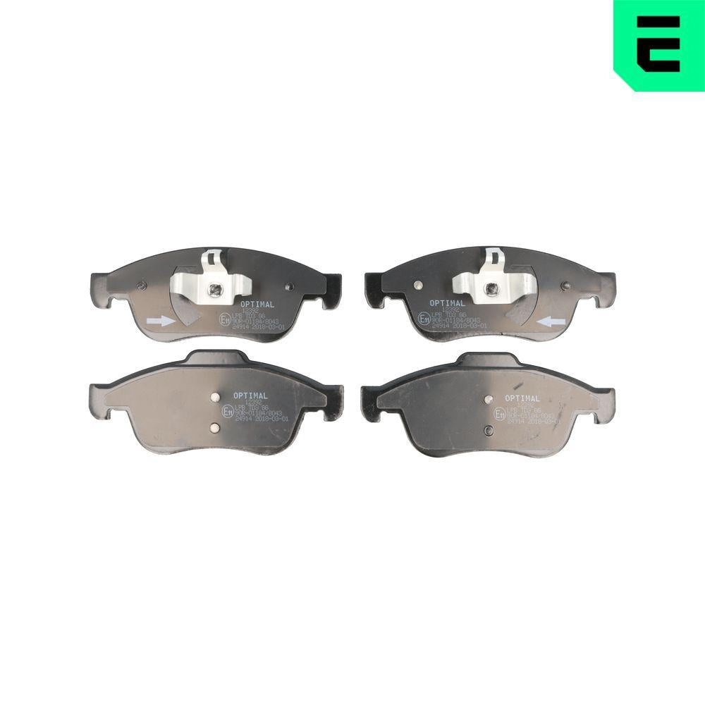 Optimal BP12392 Brake Pad Front (155 mm) Renault Fluence Megane III Captur Dacia Duster 10 — Brake Pads