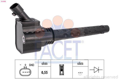 Facet 9.6388 Ignition Coil Opel Combo Fiat Doblo Linea 500 L Alfa Romeo — Coils & Plugs