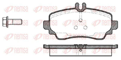 REMSA 0650.00 Brake Pad A Class W168 07 97-08 04 — Brake Pads