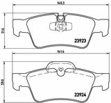 BREMBO P50064 Brake Pads - Rear for Mercedes G-Class (W463), GL-Class (X164) and 3 more models