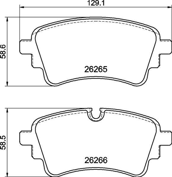 Brembo P85185 Rear Brake Pad-Kablosuz Audi A4/A4 Allroad A5 A6 A7 A8 Q5 Q7 Touareg 15-25 — Brake Pads