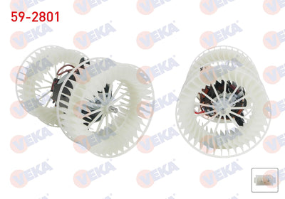Veka 59-2801 Heater Motor with A/C Mercedes Vito (W639) 111 CDI 2003-2014 / Viano (W639) 2.0 CDI 2003-2014 — Heater & Blower