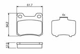 BOSCH 0986466874 Brake Pad - Mercedes E-Class — Brake Pads
