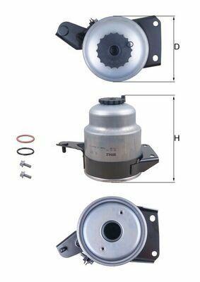 MAHLE KL829D Fuel Filter - 16 Auris Avensis — Fuel Delivery