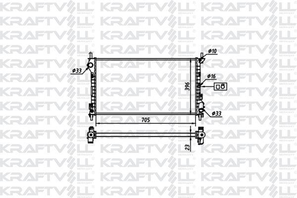 Kraftvoll 08040084 Motor Su Radiator Connect 1.8 TDCi 75Ps/90Ps/110Ps 02/- with A/C — Radiators & Fans