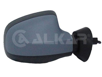 Alkar 6138594 Outer Rear View Mirror Right Mechanical Primed Yuvarlak Ayak Dacia Sandero 2008-2013 — Mirrors