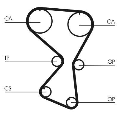 CONTINENTAL CTAM CT1071 Timing Belt Mitsubishi Galant / Space 154Dis — Belts