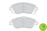 FERODO FDB1424 Brake Pad Set - Front Brake Pads for Combo & Limuzin