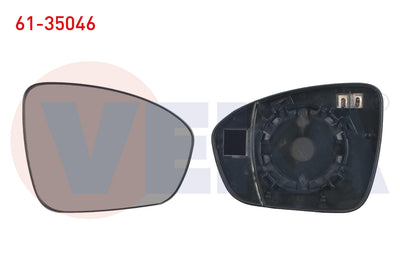 Veka 61-35046 Mirror Glass Right Heated Renault Megane IV-Talisman — Mirrors