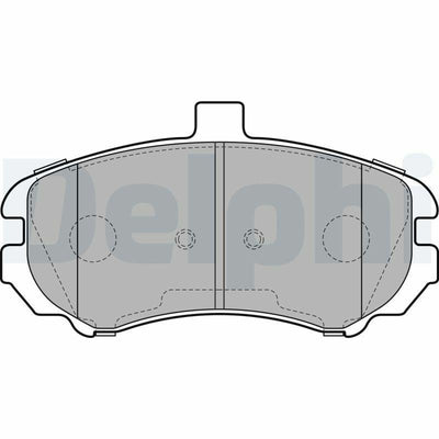 Delphi LP2150 Front Brake Pads - Premium Low-Metallic Material for Elantra Owners