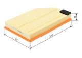 BOSCH Air Filter F026400181 - Fits S60 II, S80 II and 2 more models — Air & Cabin Filters