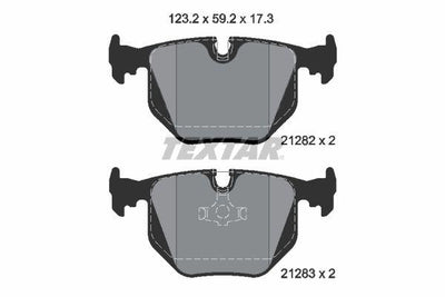 Textar 2128201 Brake Pad E-31 / 34 Rear — Brake Pads