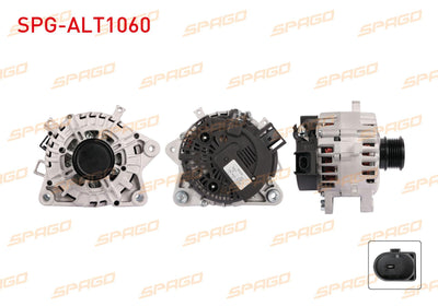 SPAGO SPG-ALT1060 Alternator 12V 165A 6Pk (Alt8132) Tourneo Transit Custom (V362 V363) 2.0 Ecoblue 15 — Starting & Charging