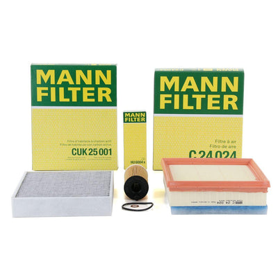 Mann BMW F20 116d Diesel Vehicle Filter Set - Oil, Air & Cabin Filters — Maintenance & Service Kits