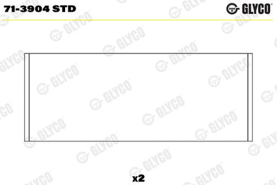 Glyco 71-3904STD VW Caddy Polo Golf Passat A3 Leon AMF BJB BNM BXE 1.2-1.9 TDI Rod Bearing — Cylinder Head & Block