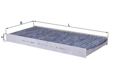 Mahle LAK117 Cabin Air Filter with Carbon (Opel Corsa C-Vectra C-Combo) — Air & Cabin Filters