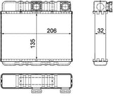 MAHLE AH87000P Heater Core - E46 & X3 Models — Heater & Blower