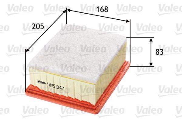 Valeo 585047 Air Filter Citroen Berlingo I 1.9 D Peugeot Partner 1.9 D — Air & Cabin Filters