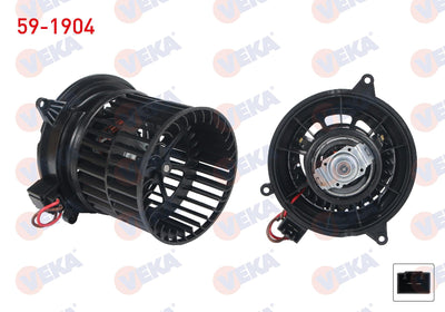 Veka 59-1904 Heater Motor Ford Fiesta 2001-2008 / Fusion 2002-2010 — Heater & Blower