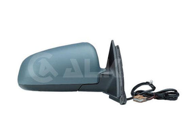 Alkar 6140503 Outer Rear View Mirror Right Electric Heated Primed Automatic Folding 10 Pin Audi A4 2000-2004 — Mirrors