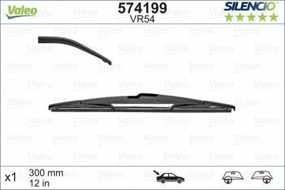 Valeo 574199 Rear Wiper Blade 12 Inch Compatible with Peugeot 4007 — Wipers