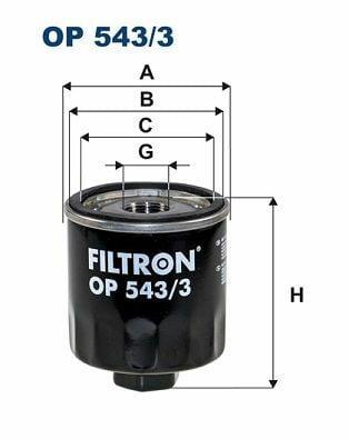 FILTRON OP543-3 Oil Filter - 17-Transit V363 — Oil Filters