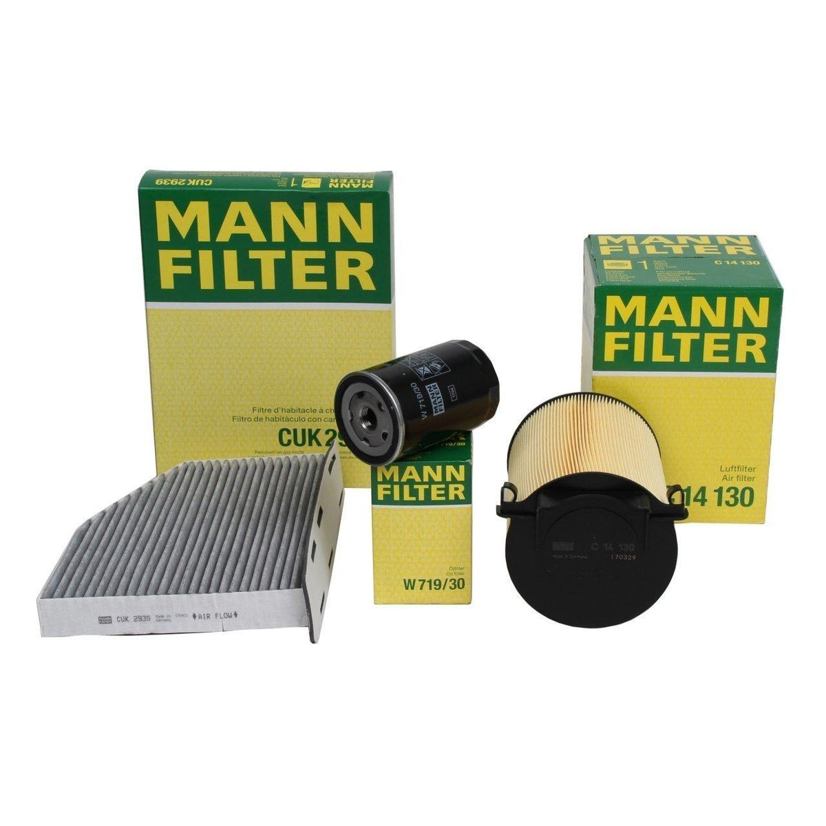 Mann Volkswagen Golf 6 1.6 BSE Motor Periodic Maintenance Kit - Complete Filter Set — Maintenance & Service Kits