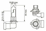 BOSCH HB3 Headlight Bulb 1987301062 - 60W 12V — Headlights