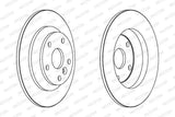 FERODO DDF1616 Rear Brake Disc - 302mm Fits Ford Focus II 2009-2015, S-Max and 4 more models — Brake Rotors & Drums
