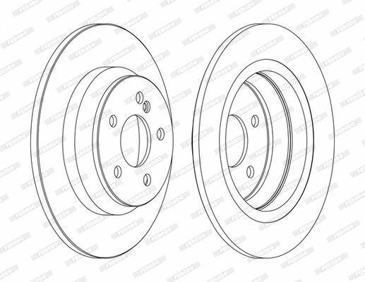 FERODO DDF1675C Brake Discs - Superior Stopping Power for S-Class W220 (1998-2005) — Brake Rotors & Drums