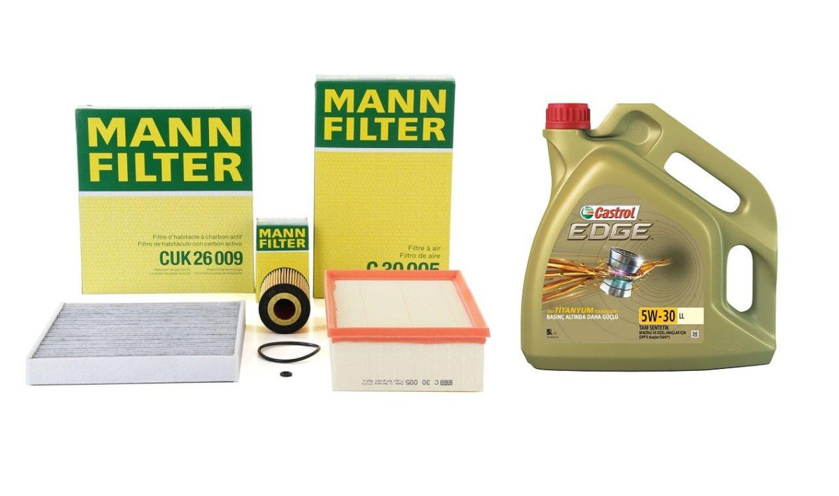 Mann Volkswagen Golf 7 1.6 TDI Maintenance Kit - 5W-30 Oil, Filters — Maintenance & Service Kits
