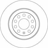 TRW DF4434 Rear Brake Disc 302mm for Audi A6 C6 (04-11) — Brake Rotors & Drums