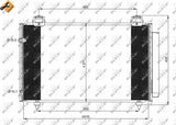 NRF Toyota Corolla Diesel AC Radiator - D4D Model 02-06 — Radiators & Fans