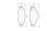 BOSCH 0986424788 Brake Pad Set - Front Brake Pads for Toyota Yaris (2003-2010)