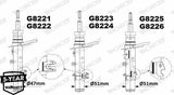 MONROE G8223 Shock Absorber - Front Right 208 — Shocks & Struts