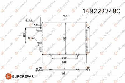 Eurorepar 1682222480 Radiator 97-00 — Radiators & Fans