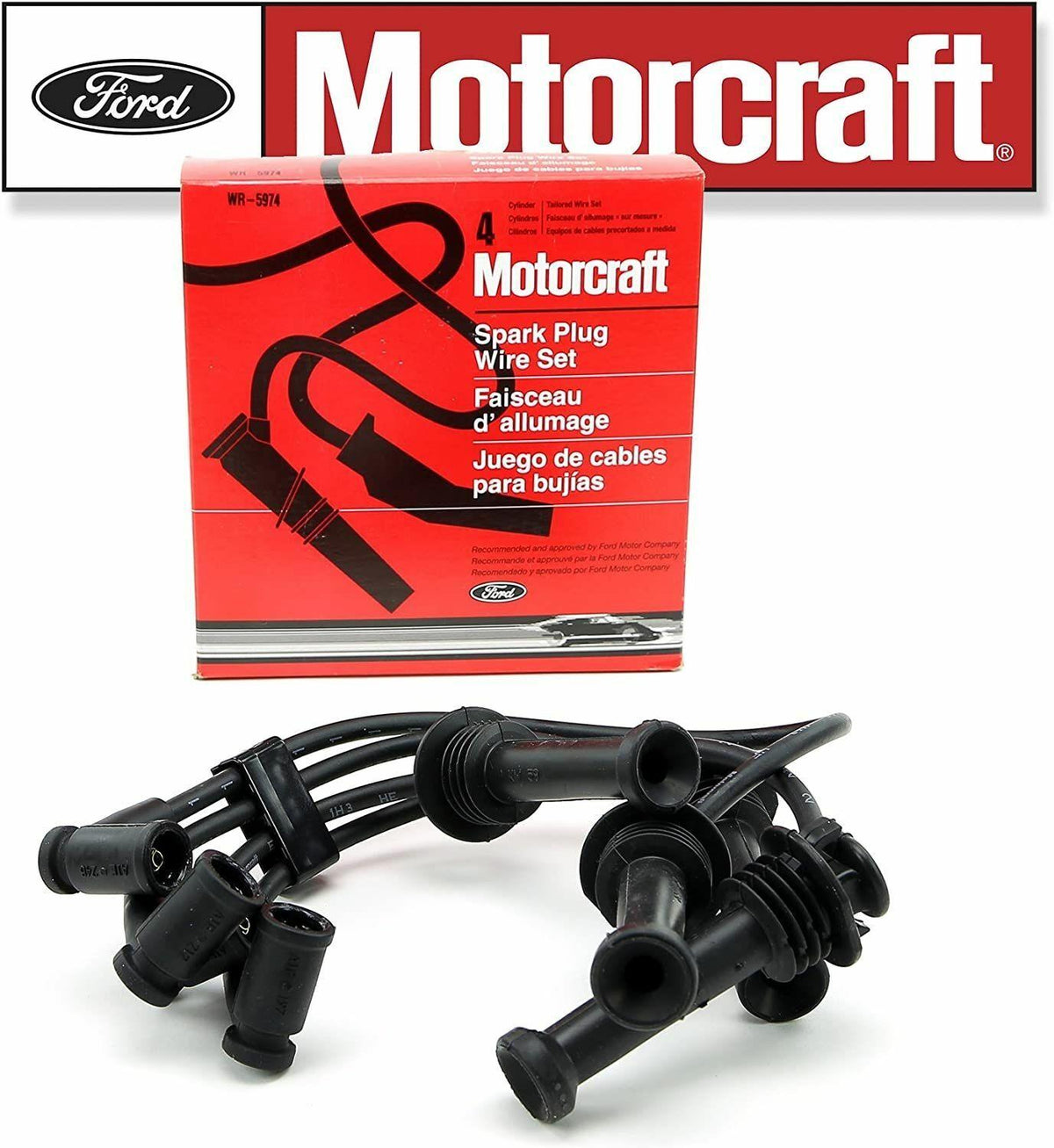Ford Focus 1.6L Gas Spark Plug Wire Set - Compatible with 2005-2017 Models — Coils & Plugs