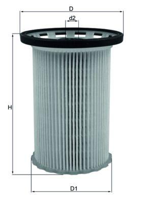 Mahle KX341 Diesel Filter Touareg II Cayenne II 3,0 TDI 10 - 4,2 TDI — Fuel Delivery