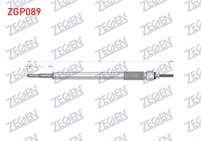Zegen ZGP089 Glow Plug 11V Toyota Avensis 2.0, 2.2 D-4D 2005-2008 / Corolla Verso 2.2 D-4D 2006-2009 / Rav4 I — Coils & Plugs